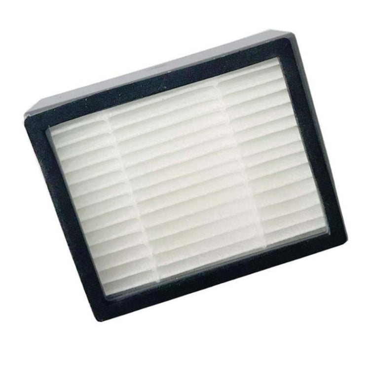 Replacement filter cartridge with black frame and white pleated media