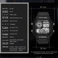 SYNOKE digital wristwatch with size measurement lines and black strap
