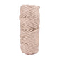 Beige braided hemp rope scratch roll for cat clawing and scratching