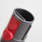 Vacuum cleaner adapter nozzle sleeve with red insert panel and grip tab