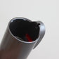 Vacuum cleaner adapter end cap with visible dark interior and red latch