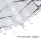 Medical waist support brace with five internal steel plates visible in close-up
