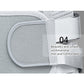 Medical waist support brace close-up of padded panel with elastic strap and stitching