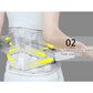 Medical waist support brace with V-shaped elastic band for targeted pressure