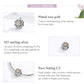 S925 sterling silver four-leaf clover zircon bead charm shown on bracelet