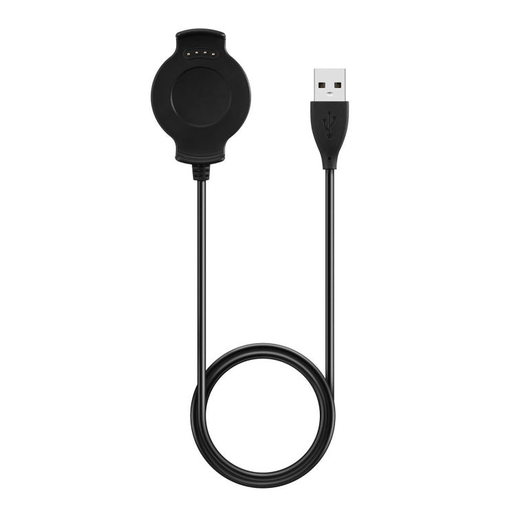 Magnetic universal watch charger data cable with USB connector, black