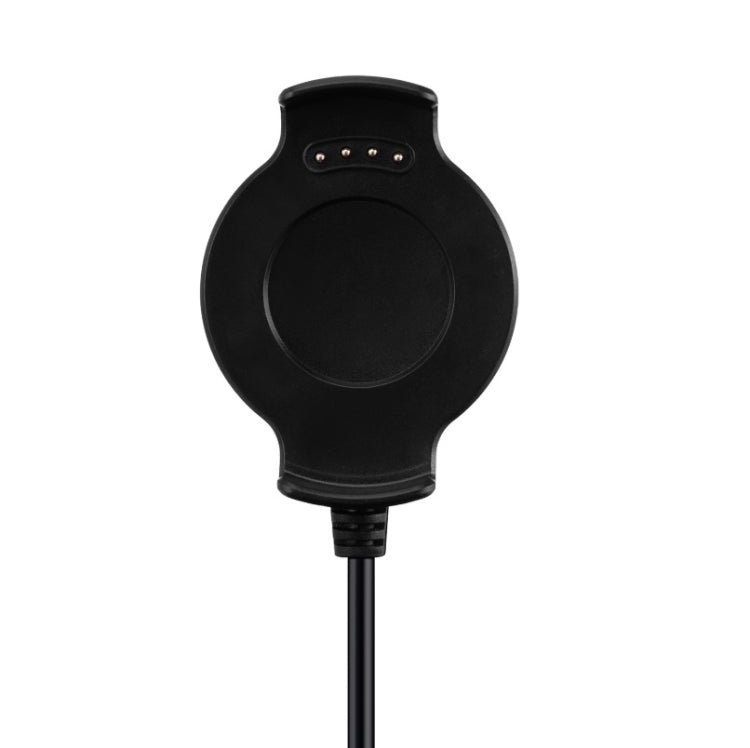 Black watch charging connector with spring pins on cable