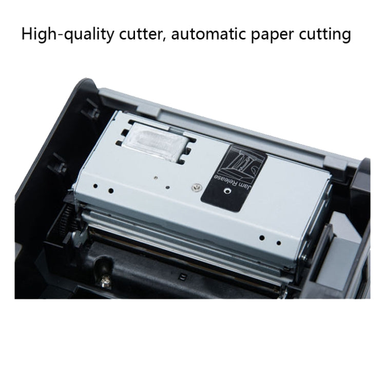 Xprinter XP-N160II thermal printer internal cutter mechanism (close-up)