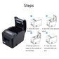 Xprinter XP-A160M Thermal Printer Catering Bill POS Cash Register Printer, UK Plug, US Plug, EU Plug