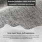Gray woven fabric texture of bean bag chair cover