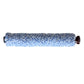 Blue vacuum brush roller with dense looped pile and black end connectors