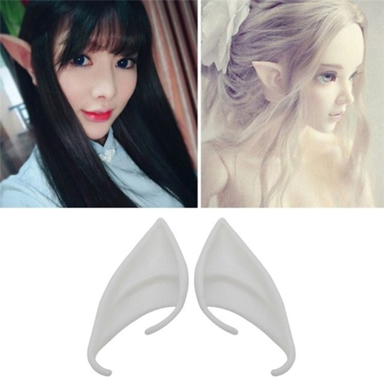 1pair  Halloween Elf Latex Ears Cosplay Props, 10cm, 12cm