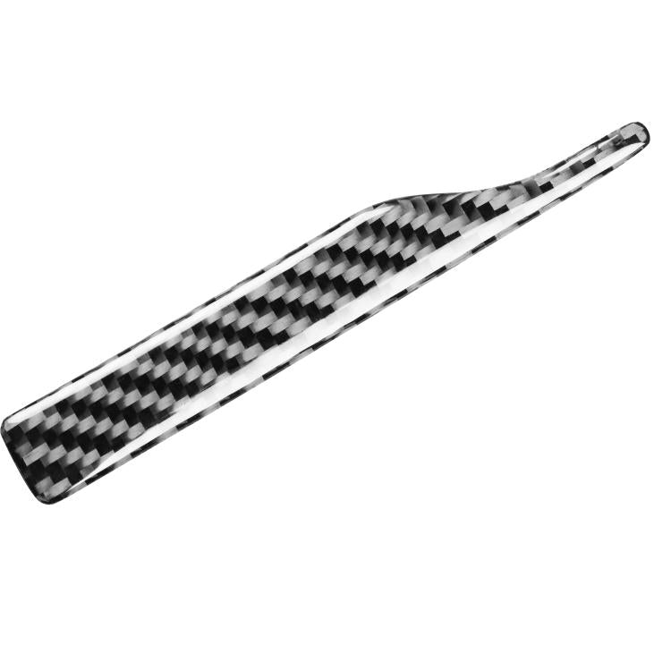 Carbon fiber rearview mirror sticker strip, black and gray checkered texture