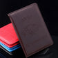 Dark purple PU leather license card holder with embossed ABTO and car logo