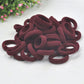 Girls hair rubber bands, dark maroon elastic rings