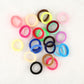 Girls kids ponytail elastic hair bands, assorted colorful rubber rings (20-pack)