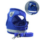 Adjustable Polyester Mesh Reflective Vest Lead Leash for Pet Dog, S, M, L, XL