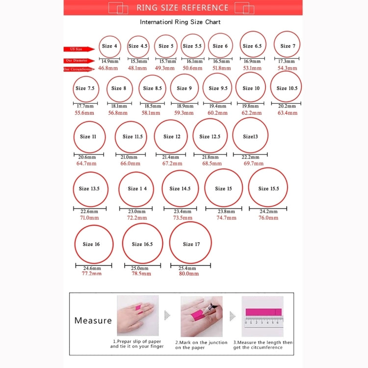 Ring size reference chart (no product ring details visible)