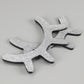 1 Pair Cute Wooden 3D Eyelash Wall Sticker Decor Bedroom Background Wall Sticker