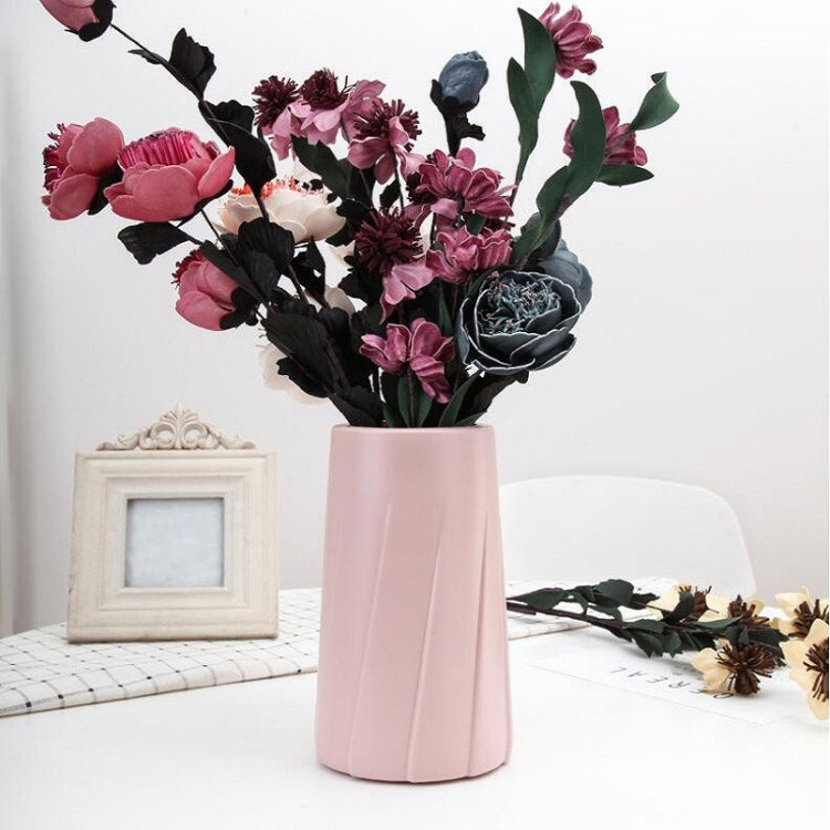 Modern Simple Plastic Vase Creative Decoration Table Decoration, 9.5 x 20cm