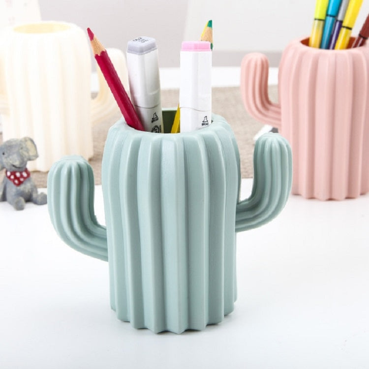 Cactus Shape Vase Creative Home Furnishings Interior Decorations Desktop Pen Holder