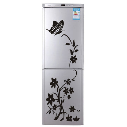 Creative Refrigerator Sticker, Black, White