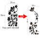Creative Refrigerator Sticker, Black, White