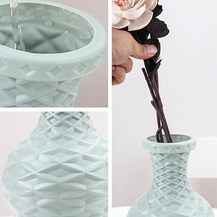 Plastic Vase Dry and Wet Flower Arrangement Container Home Decoration