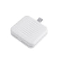 Magnetic sewing storage box, white, compact hinged case with side latch
