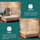 Mosquito net canopy with zippered door for day and night use, full-bottom coverage