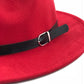 Men Fedoras Women Jazz Hat Black Woolen Blend Cap Outdoor Casual Hat