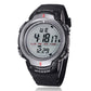 Men's waterproof SYNOKE LED sports watch with gray digital screen and black strap