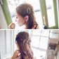 Gold tree-branch hair clip on girl's hair, decorative branch bobby pin