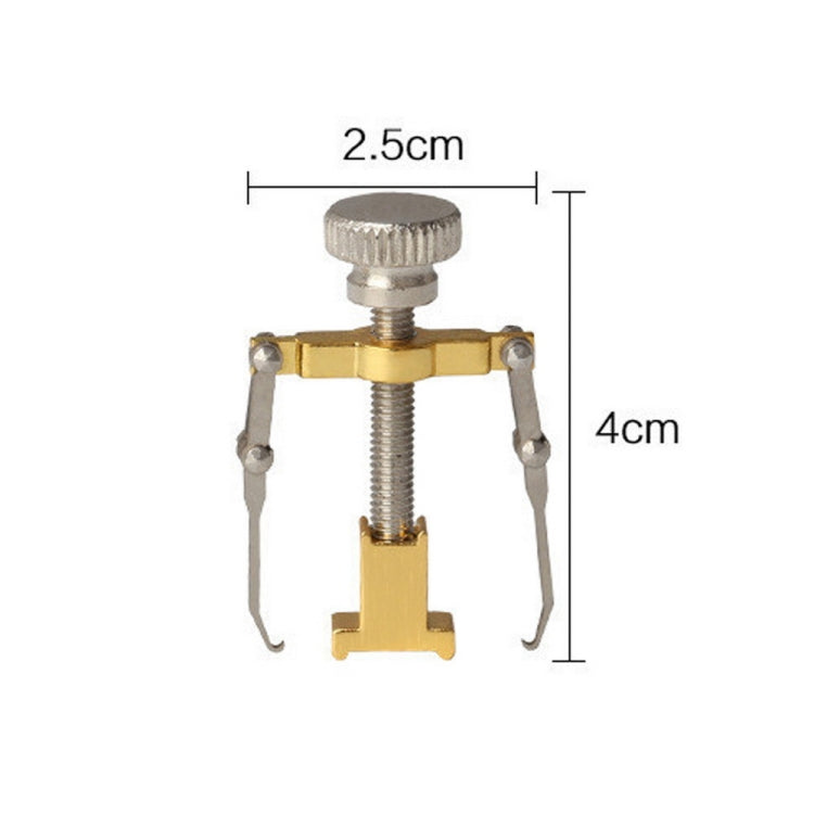 Gold toe nail care clip tool with threaded screw and two curved prongs