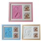 Baby Hand Foot Print Mold Maker Solid Wooden Photo Frame With Cover Fingerprint Mud Set
