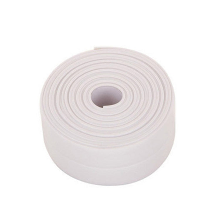 White waterproof adhesive sealing tape roll with tight spiral edges