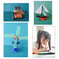Children's 3D printing pen creating 3D crafts; child drawing with the pen