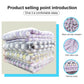 Pet flannel blanket stack, pastel dot prints on folded layers