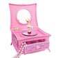 Classic Dressing Table Rotating Girl Music Box With Mirror Drawer Music Box