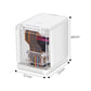 Portable inkjet printer with transparent front module and white housing, compact size