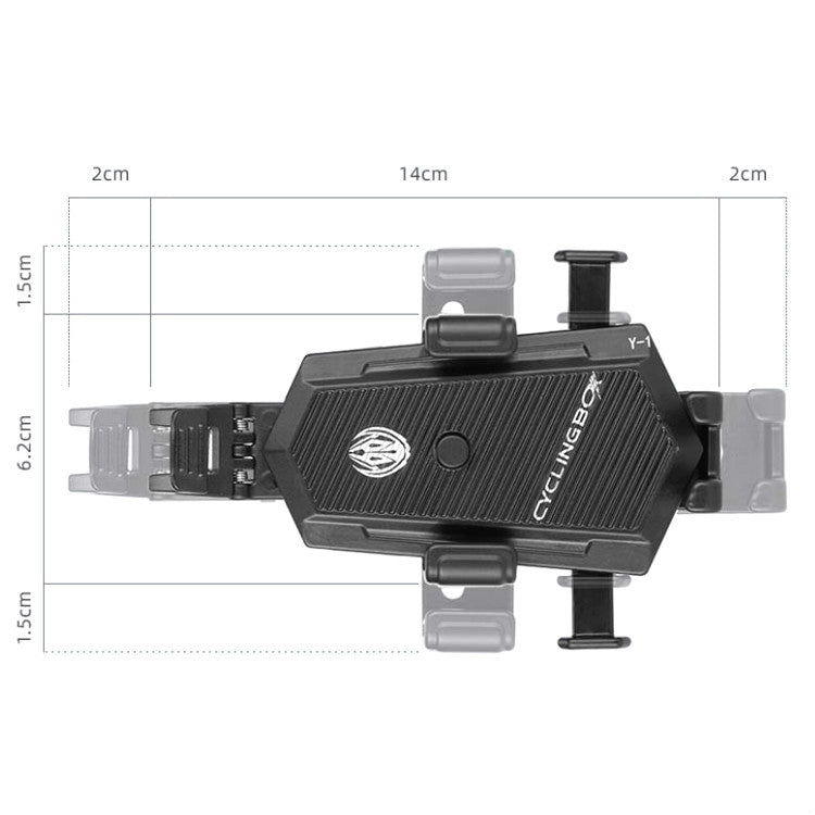 Bicycle Mobile Phone Holder Can Rotate And Adjust Fixed Aluminum Alloy Bracket Automatic Grab Bracket, Handlebar Installation, Rearview Mirror Installation