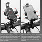 Bicycle Mobile Phone Holder Can Rotate And Adjust Fixed Aluminum Alloy Bracket Automatic Grab Bracket, Handlebar Installation, Rearview Mirror Installation
