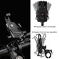 Bicycle Mobile Phone Holder Can Rotate And Adjust Fixed Aluminum Alloy Bracket Automatic Grab Bracket, Handlebar Installation, Rearview Mirror Installation