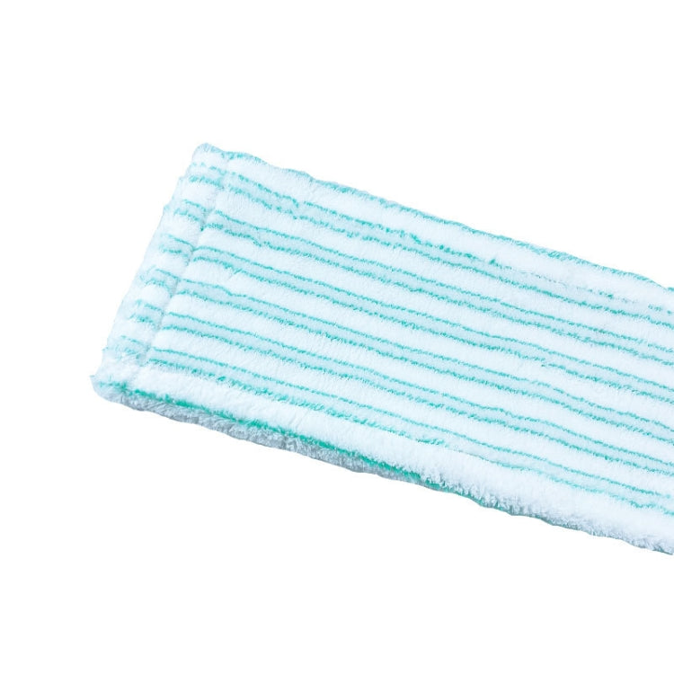 Steam mop microfiber pad, light blue striped, angled close-up