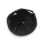 Black landlord hat interior with ventilation panel and adjustable strap.