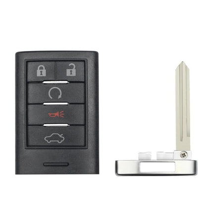For Cadillac Car Remote Key Fob Case With Blank Key Blade