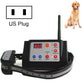 Wireless waterproof dog training remote collar receiver with US plug and control panel