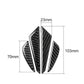 Carbon fiber anti-collision sticker set size guide: 70x103x23 mm, black pieces