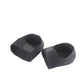 Black gel heel protective cover pair, cushioned slip-on pads