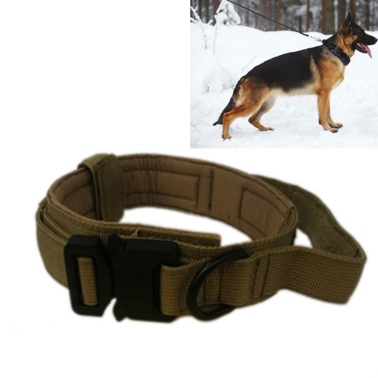 Nylon Thickened Large And Medium-Sized Dog Traction Collar Pet Collar, M, L, XL